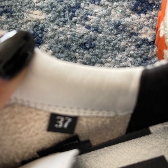 Brand new, never worn Rare P448 Vibram Low Top Sneaker - Orange Vibram Bottoms - Picture 5 of 6